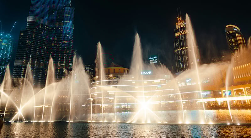 آبنمای دبی: زمان‌های جدید، اجراها و ارتقاءهایی که باید بدانید