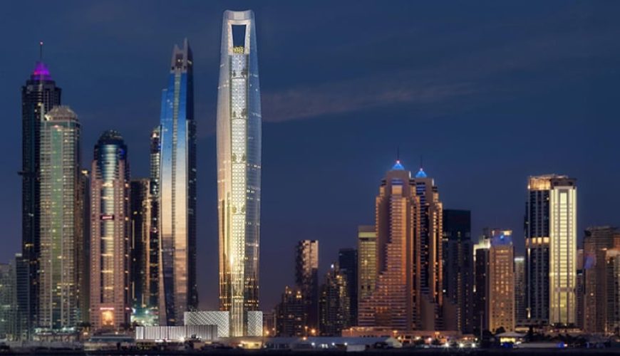 تصاویر جدید: بلندترین هتل جهان، Ciel Dubai Marina، هم‌اکنون رزرو پذیرش می‌کند