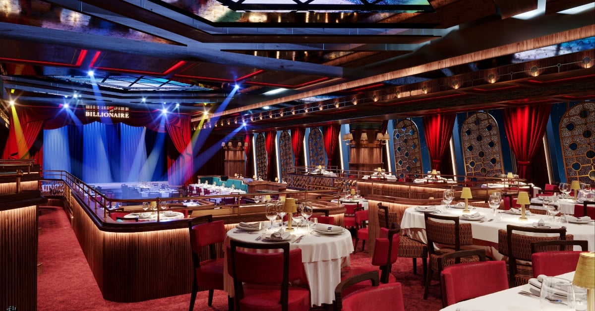 نمایش شام خیره‌کننده میلیاردری در دبی با مکان جدیدی بی‌نظیر