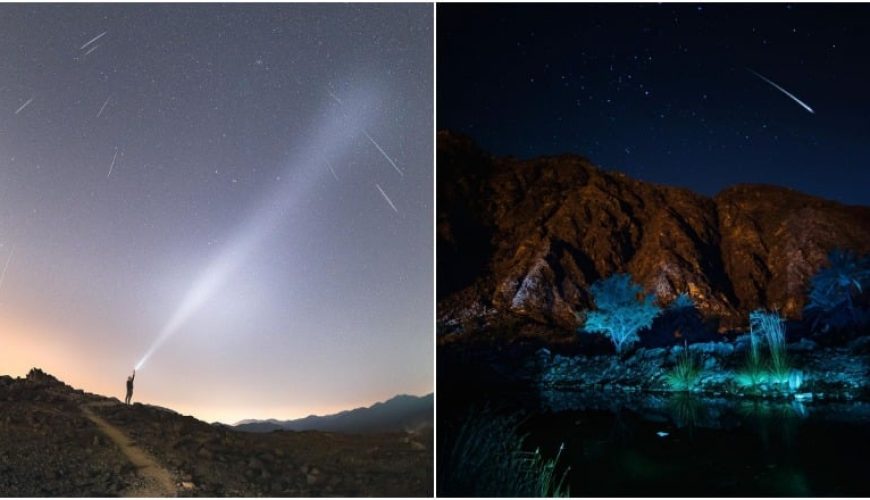 زمان و مکان: بارش شهابی اوریونید آسمان امارات را روشن می‌کند
