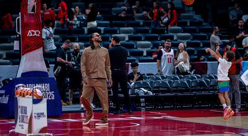 تمام سلبریتی‌های حاضر در بازی‌های NBA ابوظبی 2025