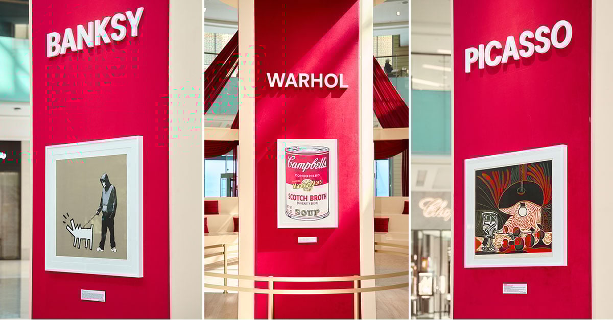 از پیکاسو تا بنکسی: کشف آثار هنری دیده نشده به‌صورت رایگان در دبی مال