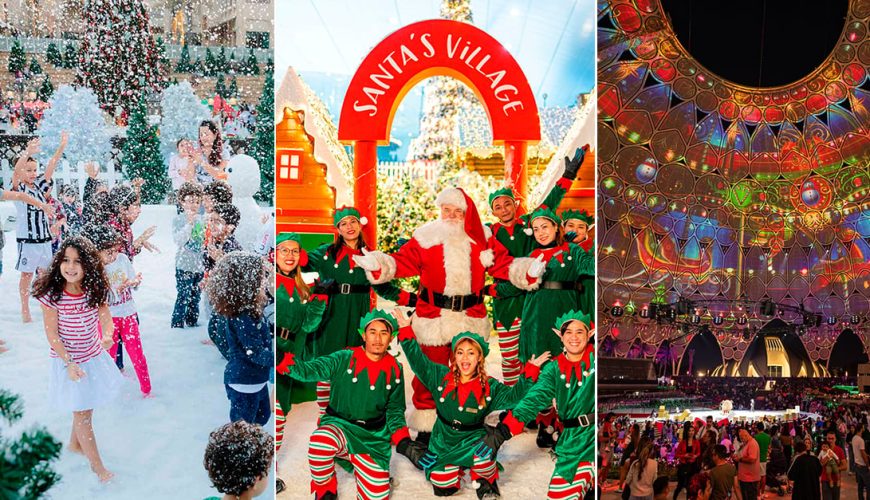 بازارهای کریسمس در دبی چنان شاد و پررنگ هستند که باورکردنی نیست