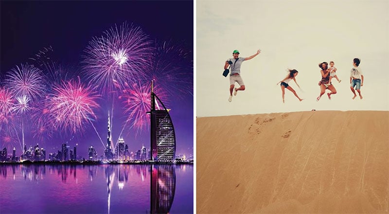 آتش‌بازی و فعالیت‌های خانوادگی در دبی در این تعطیلات طولانی