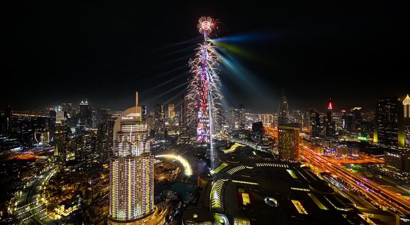 جشن سال نو 2026 در Downtown Dubai با اولین جشن 8 روزه سال نو