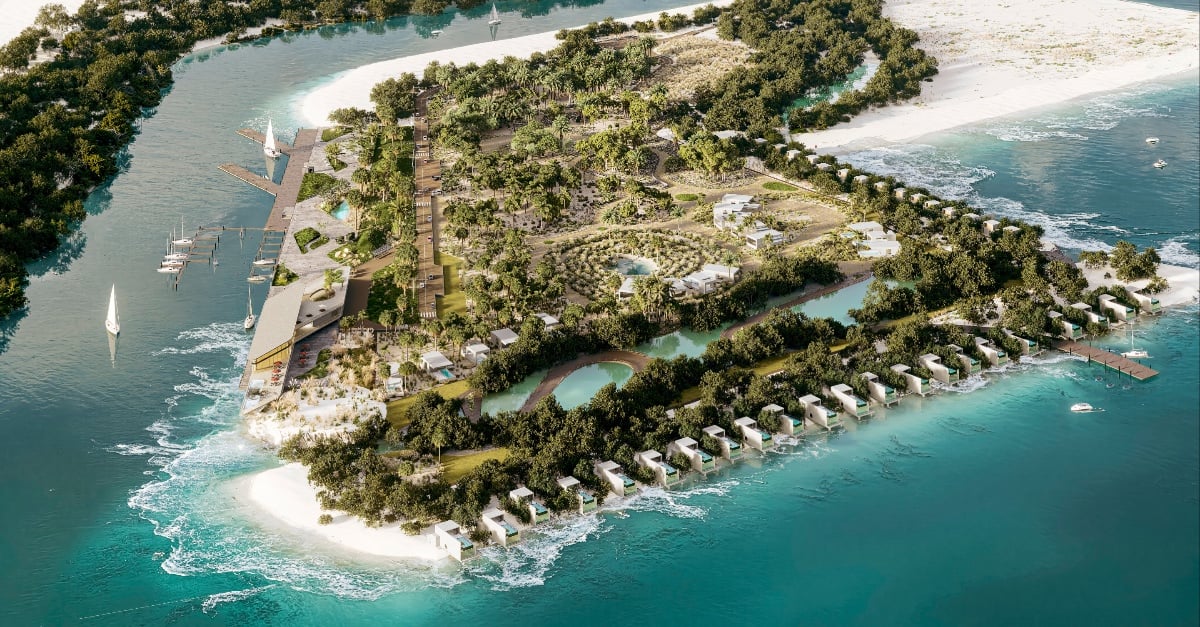 یک استریس خارق‌العاده با ویلاهای روی آب در ابوظبی افتتاح می‌شود