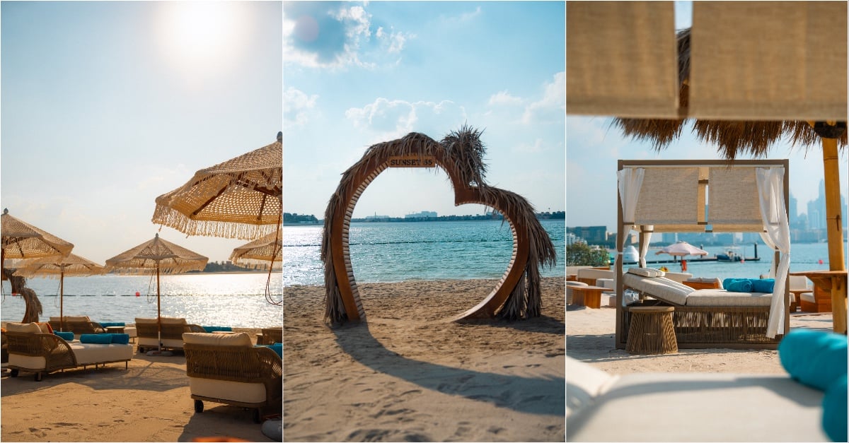 نگاهی به Sunset 55°: باشگاه ساحلی آرام و دلنشین جدید در پالم دبی