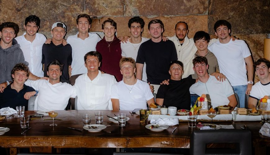 رانندگان فرمول 1 در رستورانی محبوب در ابوظبی شام خوردند