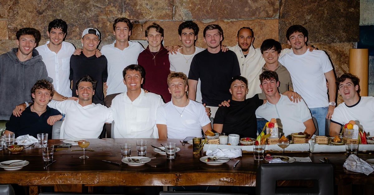 رانندگان فرمول 1 در رستورانی محبوب در ابوظبی شام خوردند