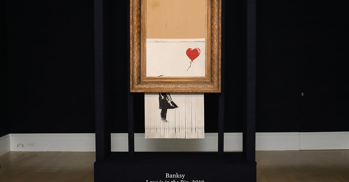 تماشای شاهکار خودبرانداز بنکسی در ابوظبی این هفته