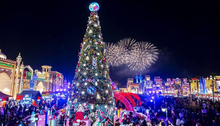 Global Village در دبی فردا درخت کریسمس 21 متری را روشن می‌کند و جشن‌های متنوعی برگزار می‌شود